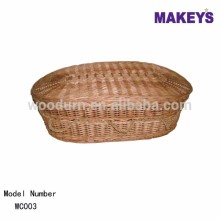 Eco-friendly Funeral Casket And Willow Wicker Coffin