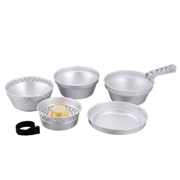 Ultralight Pure Aluminum Backpacking Camping Cookware Set