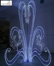 Beautiful purple led christmas motif light christmas rope led motif light