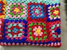 Handmade Crochet Baby Blanket Chunky Knit Blanket