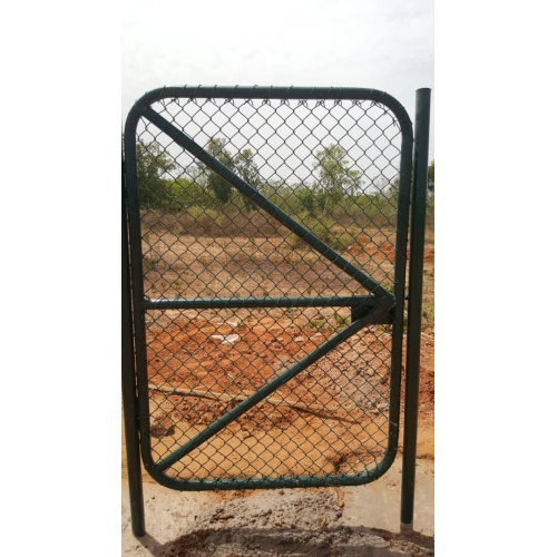 Green PVC Coated Chain Link Fence Netting