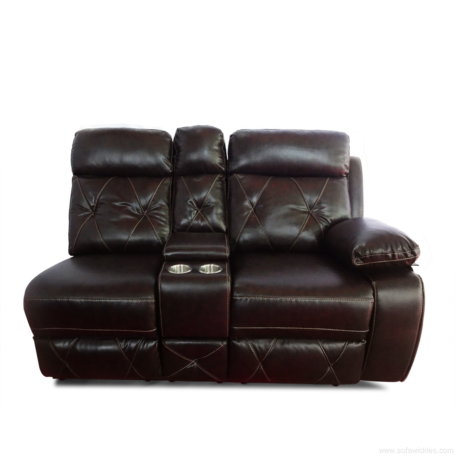 2022 Furniture C Shaped Recliner Leather Sectional Sofa