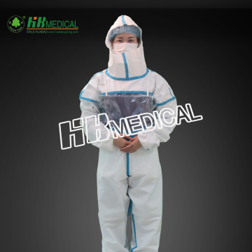 Waterproof suit with transparent window