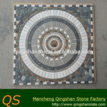 natural slate stone beautiful floor tiles square medallion mosaic patterns