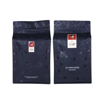 Gratis prøver brugerdefineret trykt fladbund kaffepose