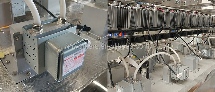 Continous camphor silkworm pupae microwave Mesh Conveyor Belt Dryer/Drying Machine