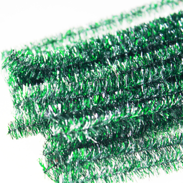 DIY Glitter Pipe Cleaners tinsel chenille stems