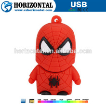 Superheroes Series multifunction spider man decoration USB flash drive keychain