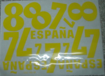 number Heat Transfer Paper screen printing for football cloth