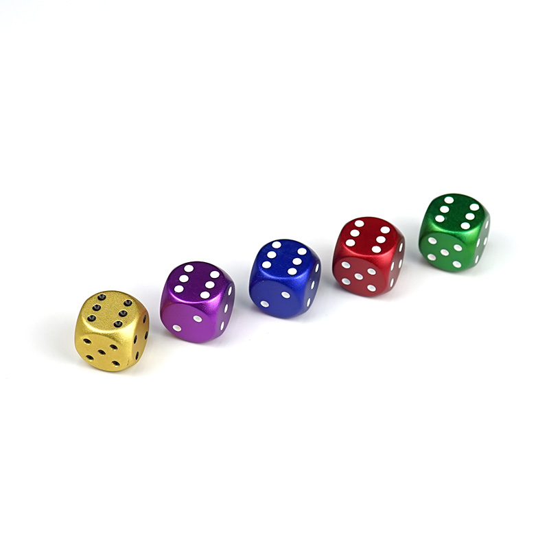 Custom Aluminum alloy Dice set metal dice