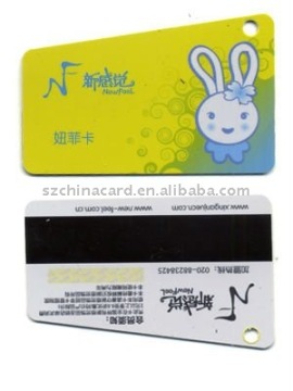 Plastic Customized Die Cuts PVC Gift Card