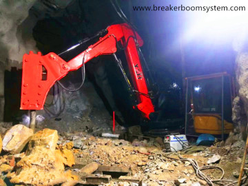 Stationary Rock Breaking Boom System
