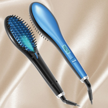 Paddle Nylon high temperature PTC heater hair brush straightener