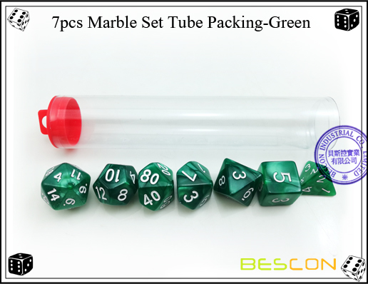 7pcs Marble Set Tube Packing-Green-2 7pcs Marble Set Tube Packing-Green-2