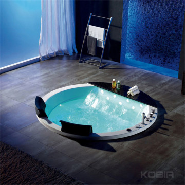 Hot Sale Light Luxury Circle Whirlpool Tubs: Drop-In Acrylic Hydromassage Bathtubs