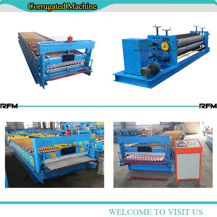 Corrugated roll forming machine, corrugated sheet roof panel cold rolling machine