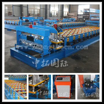 Aluminium Roof Roll Forming Step Tiles Machine