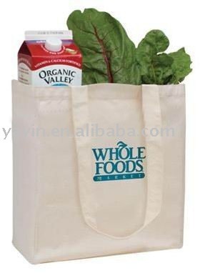 Natural cotton shopping bag/cotton grocery bag