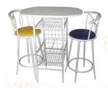 colorful iron table set