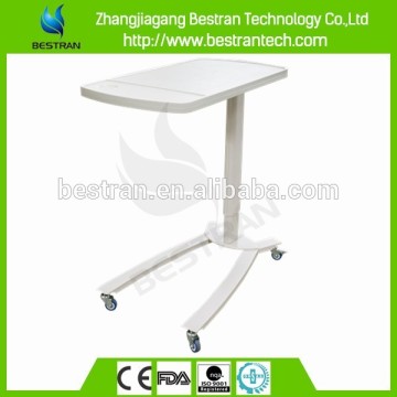 BT-AT002 Four wheels height adjust hospital abs metallic tables with wheels