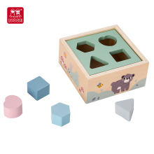 Colorful Educational Shape Sorting Cube Blocks for Baby Games