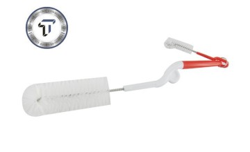 feeding bottle brush,Newest Baby Feeding Baby Bottle Brushes 360 Degree Rotation Brushes 1set(2pair), 304 stainless steel