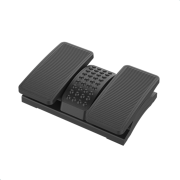 Split type ergonomic new design adjustable plastic footrest