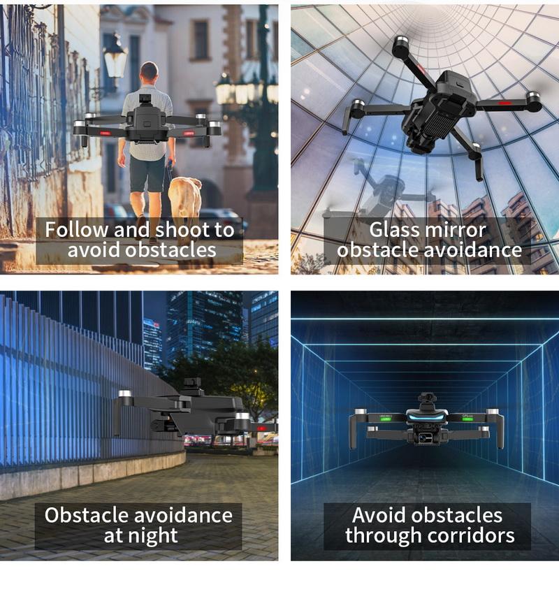 L800 PRO2 360 Laser Obstacle Avoidance Three Axis Gimbal Brushless GPS HD Aerial Photography Folding Quadcopter