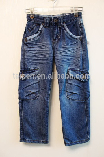 Wholesale Latest Fashion 75% Cotton 25% Polyester Boys Jeans Kids Jeans