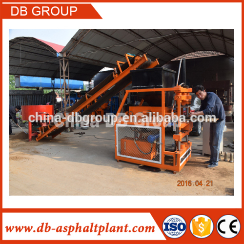 automatic soil earth caly compressed interlock brick making machine