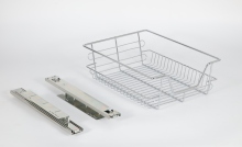 Stainless steel Pull Out Storage Drawer Wire Basket