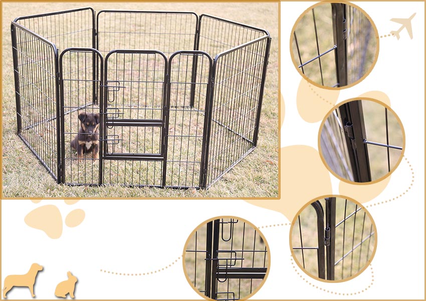 Haustierlaufstall im Freien outdoor pet playpen