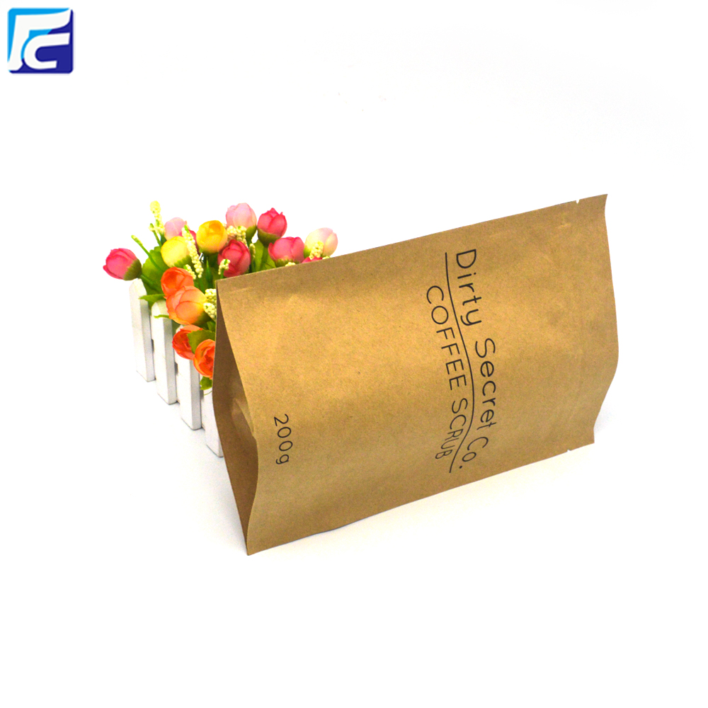 Heat seal colored aluminum foil Kraft coffee bag