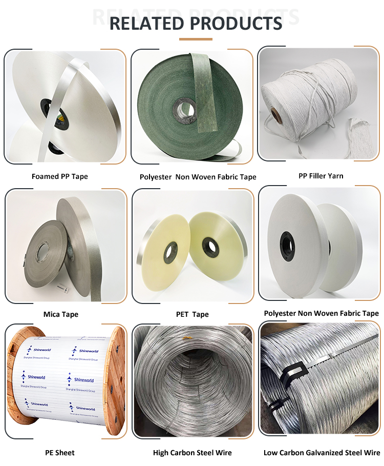lowest price Supply Foamed Polypropylene (PP) Tape for cable Shielding and waterproof layer