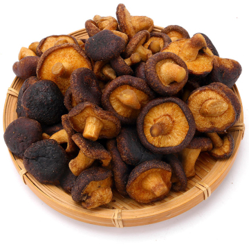 Crispy Vacuum-Fried Shiitake Mushroom Chips: A Low-Fat, Savory Snack with Fruit and Potato Blend