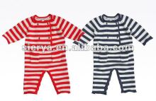 100%bamboo baby stripes rompers sweater