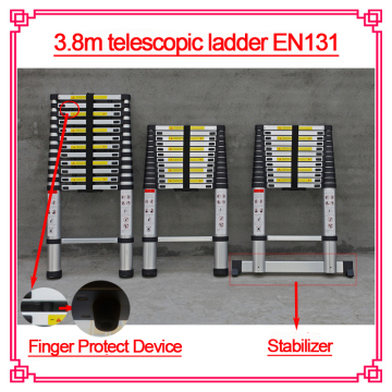 lightweight telescopic extension aluminium ladders with EN131 ASNZS SGS