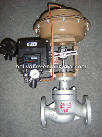 pneumatic pressure differential control valve positioner