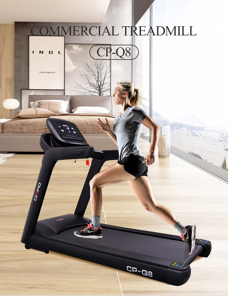 Ciapo Treadmill Electric Commercial Treadmill Ac China 5.5HP Steel Wireless LCD Screen Unisex Heart Rate AC Motor/dc Motor 220KG