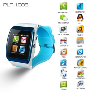 2014 Amazing Smart Watch Cell Phone For Android Watch Camera PLR-1088