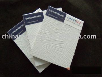 PVC gypsum ceiling tiles