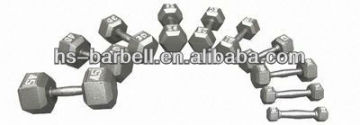 Pro-Hex cast iron dumbbell/cast iron hex dumbbells