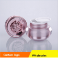 Pink CROWN and FLOWER Acrylic cosmetic jars