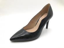 Ladies pointy toe weave edge heel pump