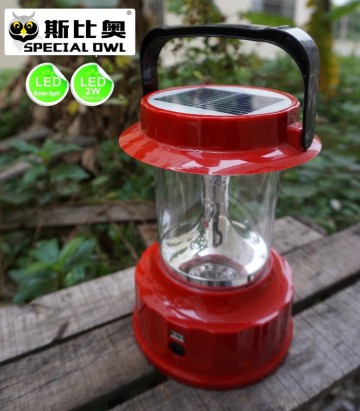 4V2W LED Camping Lantern/Lighting with Solar, &Mobile USB Charging, Portable LED Solar Camping Light, Solar Lantern Camp Lights, Hanging Camping Hiking Lantern