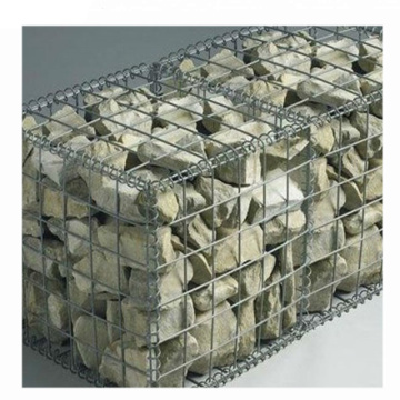 Galfan welded box iron wire mesh gabion fence