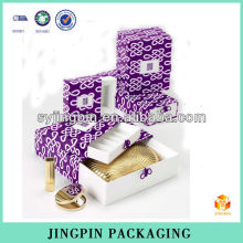 factory art paper set box of cosmetic with logo