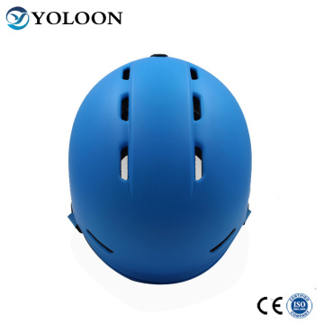 Blue PC Shell Ski Helmet For Winter Sports