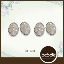 oval rhinestone buttons large,faux pearl buttons