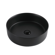 Ceramic Hand Wash Basin Matte Black Ceramic Rectangular Basin Round Sink